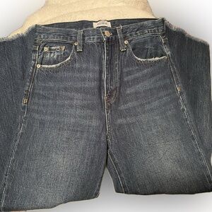 Pistola Cassie High Rise Distressed Straight Crop